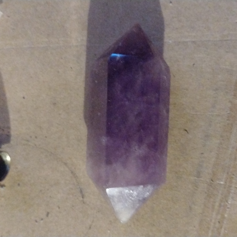 Double ended Herkimer amethysts